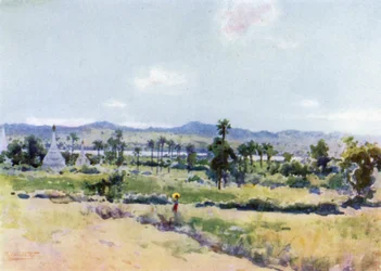 Das Irrawaddy-Tal bei Meegyoungyai